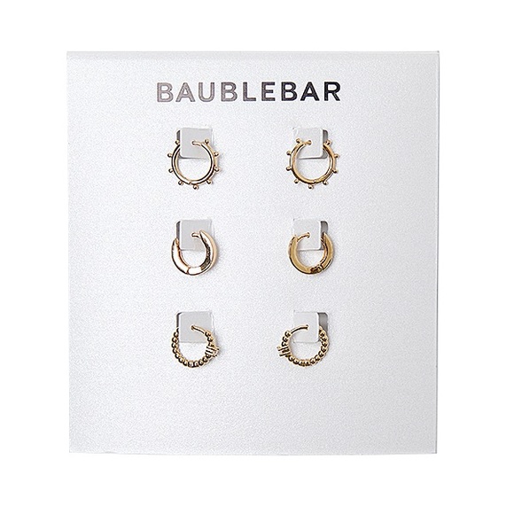 BaubleBar Jewelry - BaubleBar “Delicate Trio” Huggies Set (Brand New!)💘